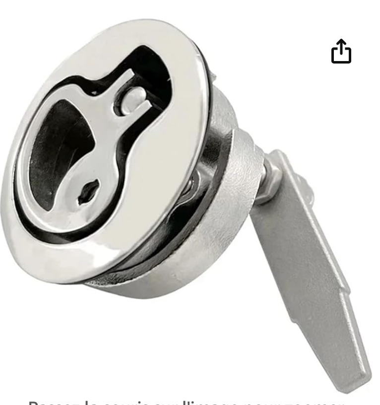 OTENC Boucle de Verrouillage de Plancher de Navire en Acier Inoxydable 316, poignée de Porte d'écoutille, Serrure de Plancher, Serrure de Porte, Accessoires de quincaillerie de Yacht de Navire Marque : OTENC, boutre 